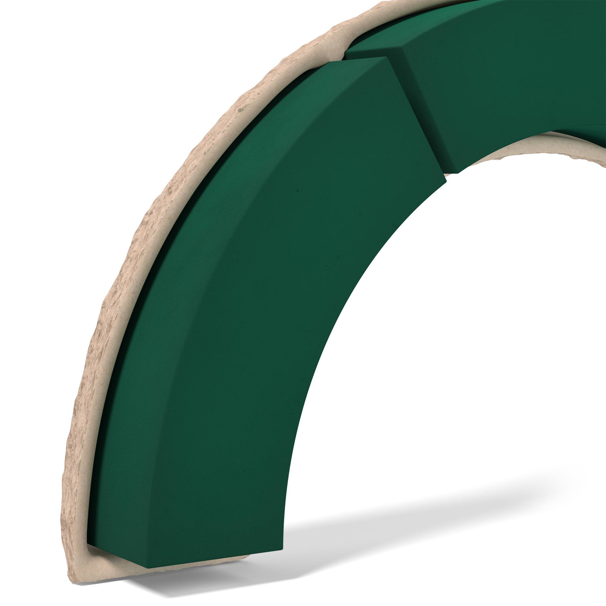 FloraCraft® 16.75" Green Floral Artesia WetFōM® Paper Mache Curve Form